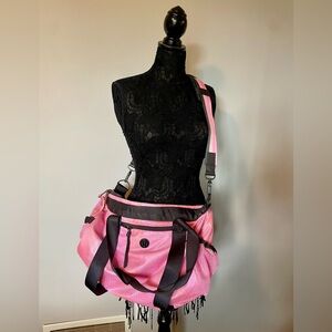 Lululemon Duffle Bag in Rare Opulent Stripe Pink